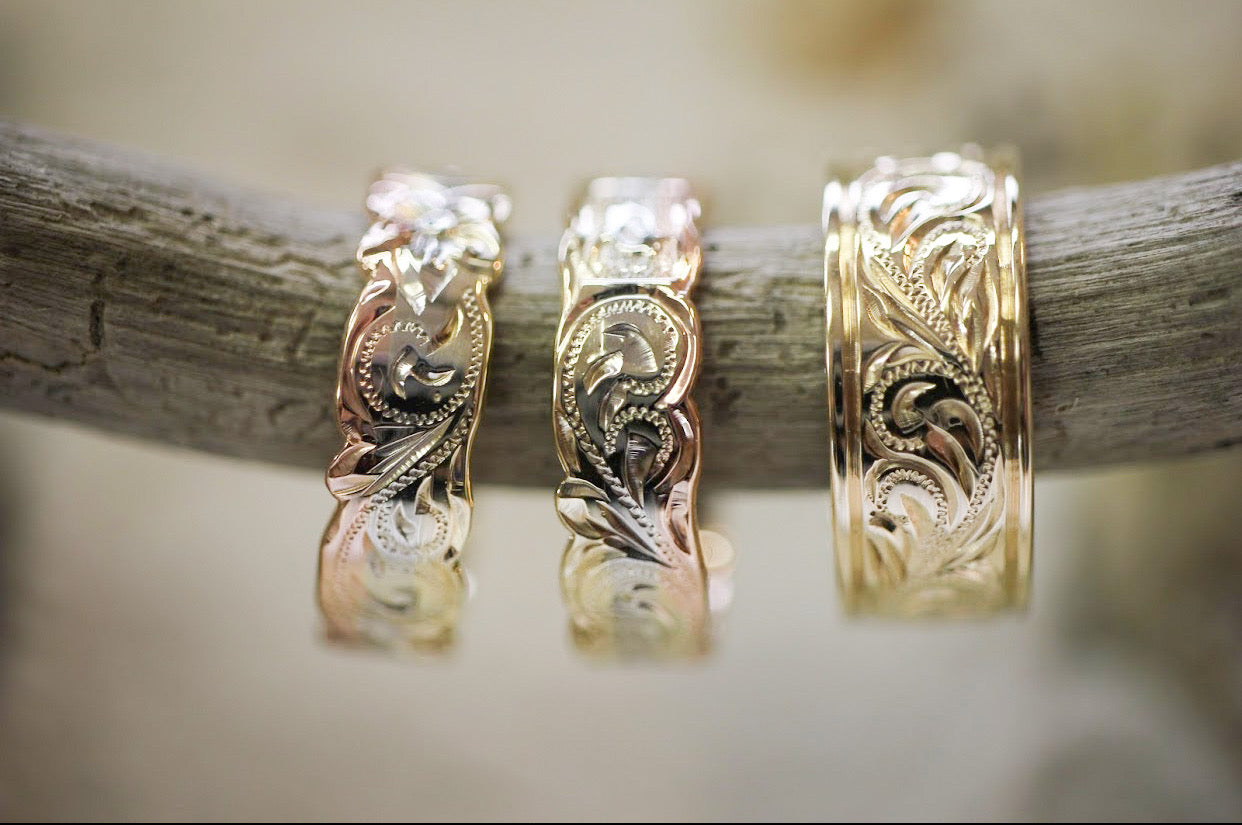 Hawaiian Heirloom Rings (Price only, N/A online)