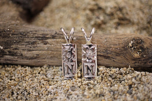 Honu/Plumeria Initial Pendant