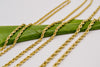 14K Diamond Cut Rope Chains